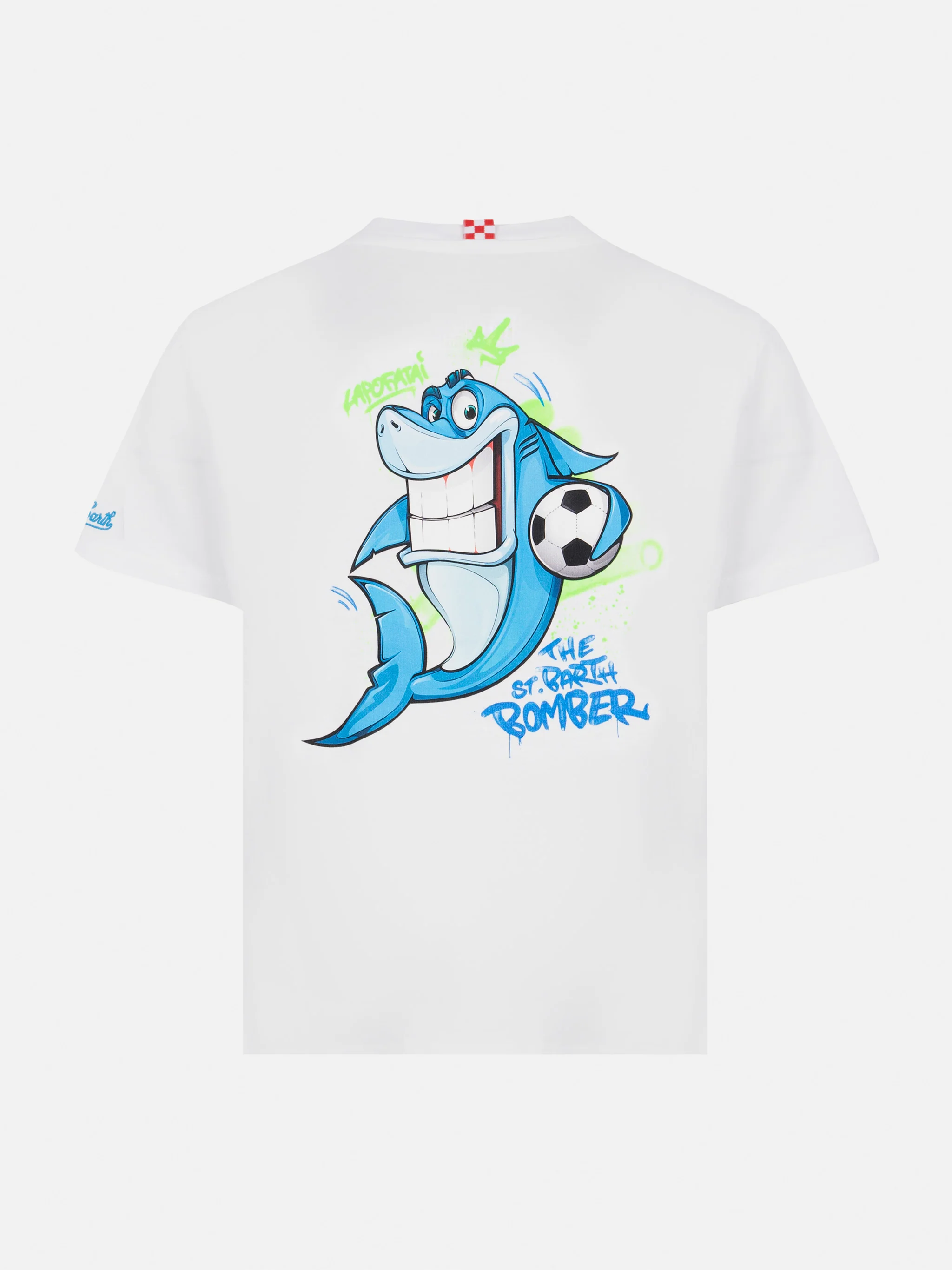 T-shirt in cotone con stampa Cryptopuppets squalo | CRYPTOPUPPETS SPEC