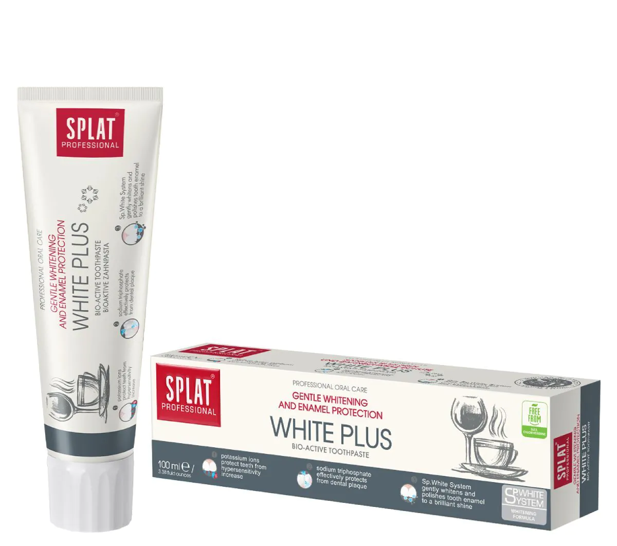 Splat Professional Pasta do zębów White Plus