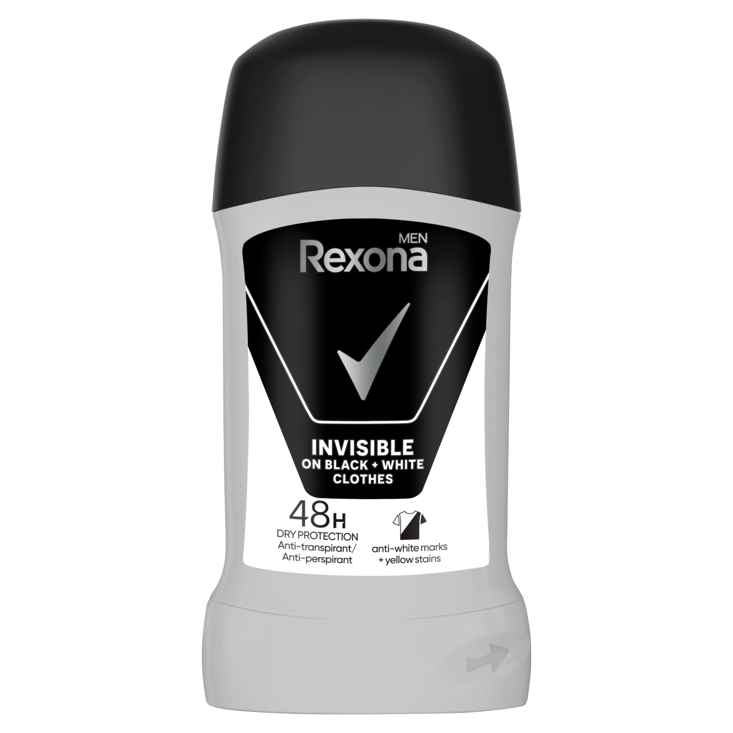 Rexona stick antitraspirante uomo 50ml Uomo Invisibile Nero Bianco