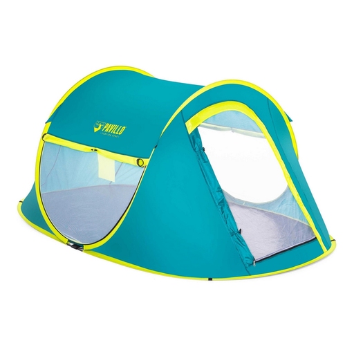 Pop-Up-Zelt für 2 Personen aus blauem Polyester, 235 x 145 x 100 cm