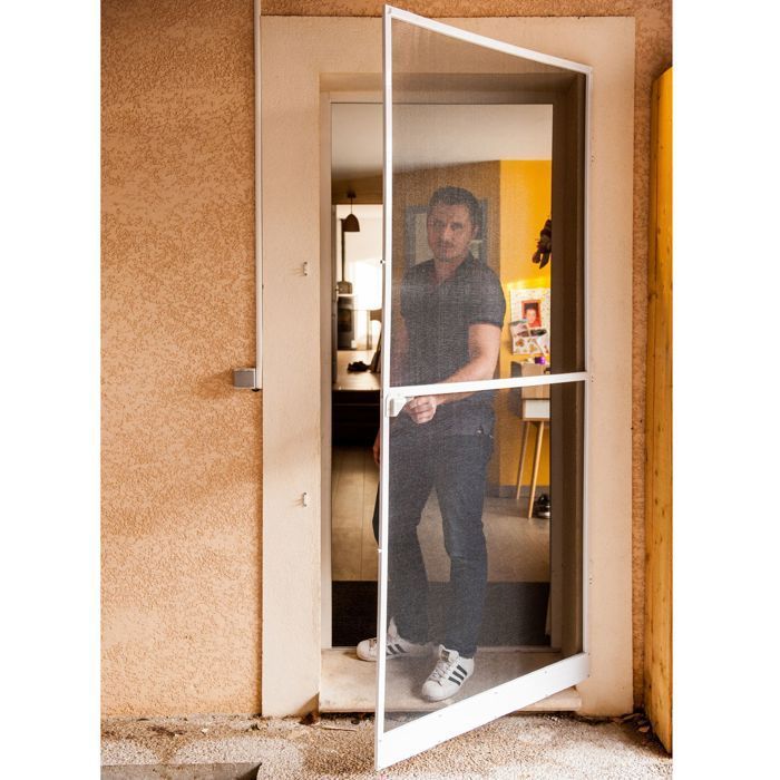 Puerta mosquitera con marco de aluminio Werka Pro, 100 x 225 cm