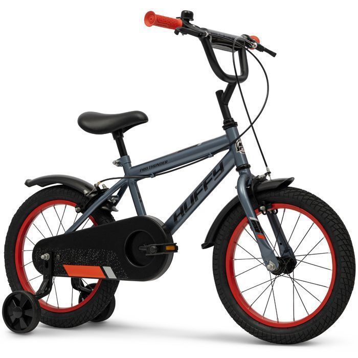 Vélo enfant - HUFFY - Pro Thunder - 16 pouces - Stabilisateurs - 5-7 ans