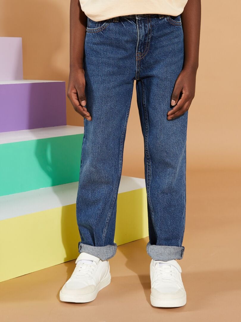 Normale pasvorm 5-pocket jeans - BLAUW