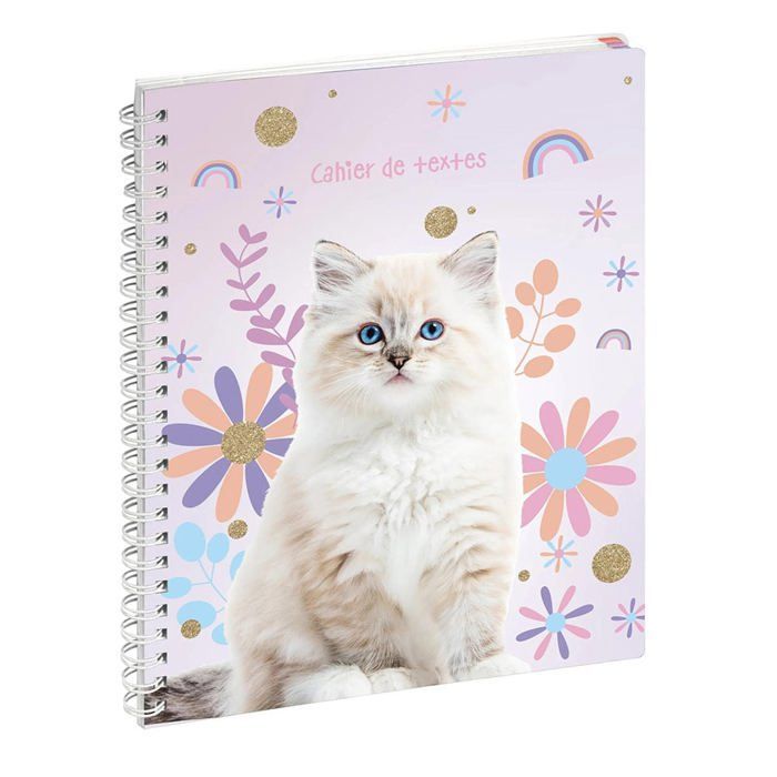 EXACOMPTA Lovely White Cat Spiral Notebook