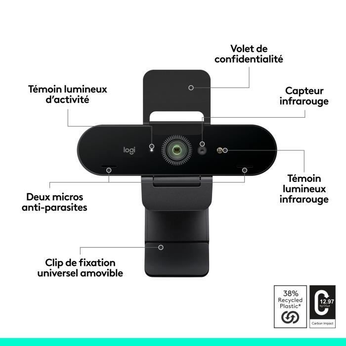 Webcam – Brio 4K – Logitech – Ultra HD