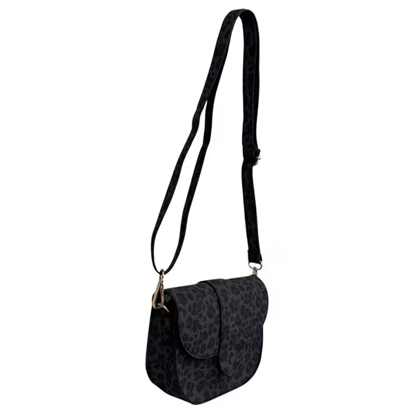 True Spirit torba za rame s leopard printom<br>siva, 18 cm x 15 cm x 5 cm