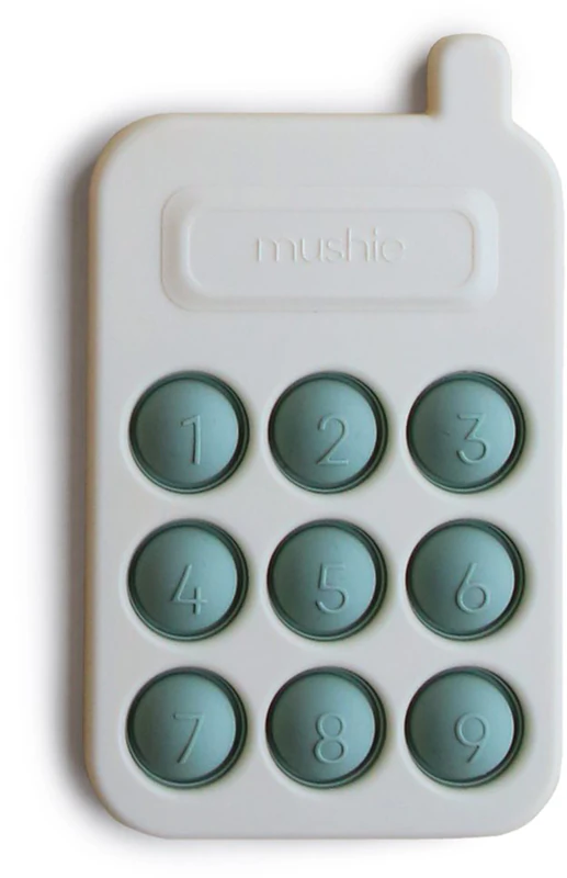 Mushie Pop-It Phone, um brinquedo educativo para crianças.