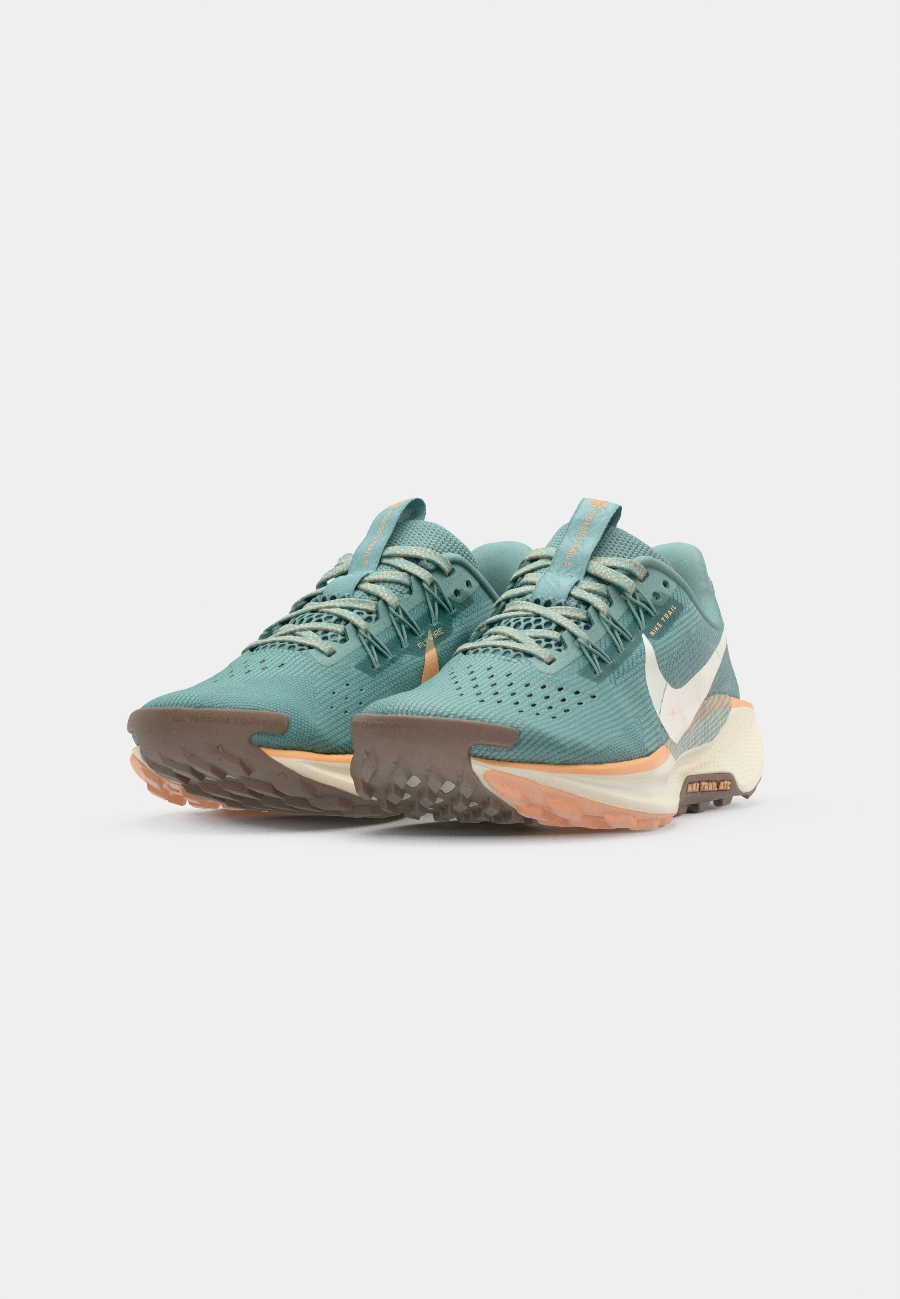 Nike Performance REACTX PEGASUS 5 - Trailrunning schoenen - cannon/soft pearl/brown/orange chalk