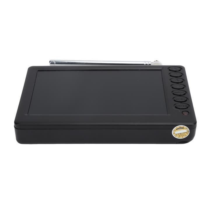 Televisor digital portátil Qiilu ATSC, enchufe estadounidense 110-220V, soporte múltiple, para audio y video de vehículos recreativos.