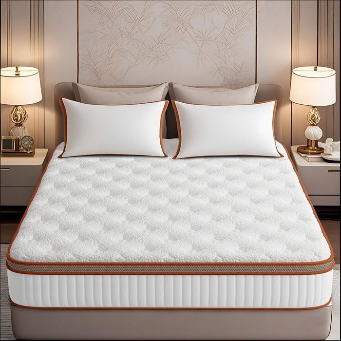 Colchón de 140x200 cm - Oeko-TEX - Antiácaros - 10 zonas - Muelles ensacados - Espuma viscoelástica - Algodón de fibra aeróbica - 26 cm de grosor