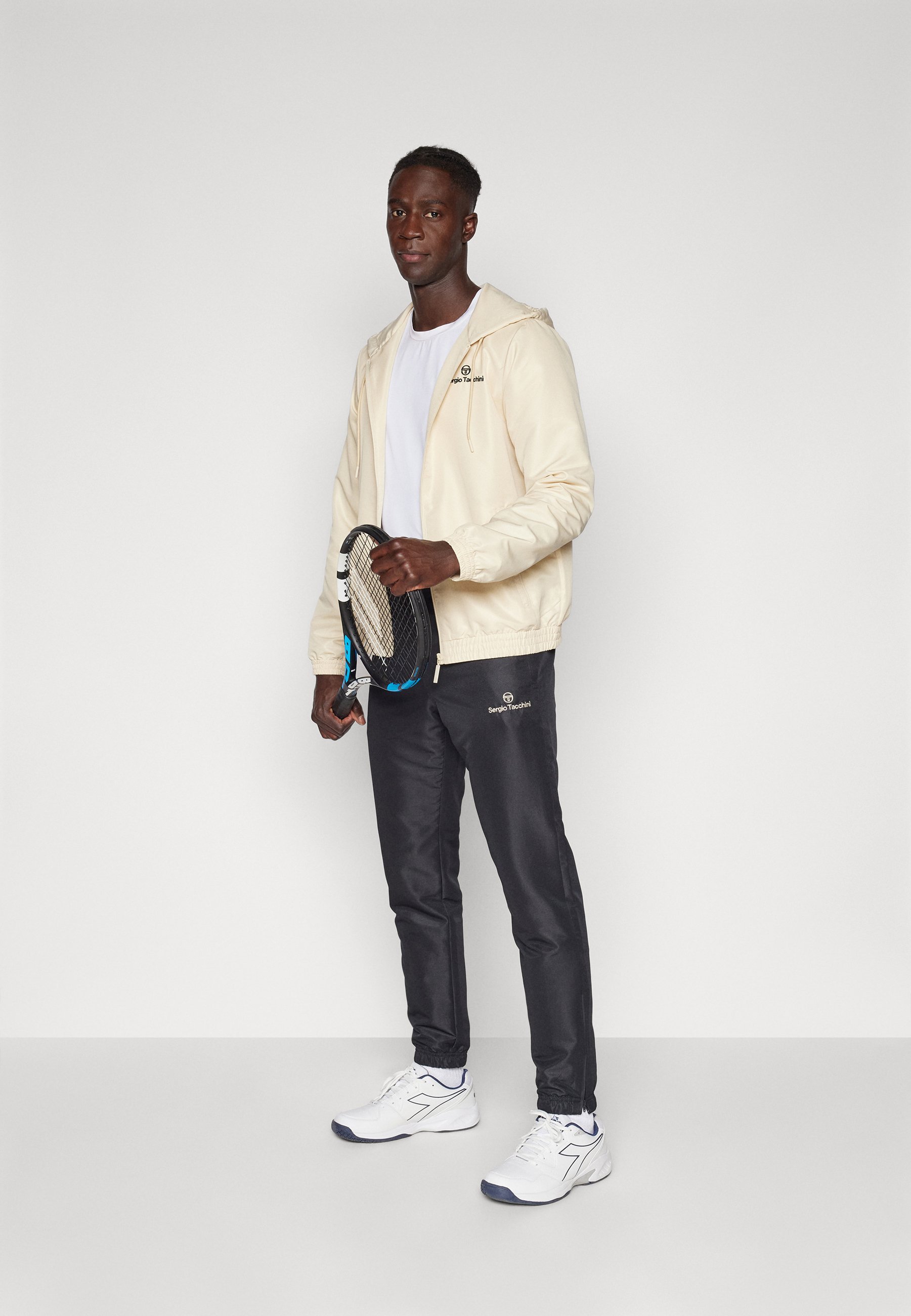 Ensemble de survêtement Sergio Tacchini CARSON à capuche - Noir/gris cendré