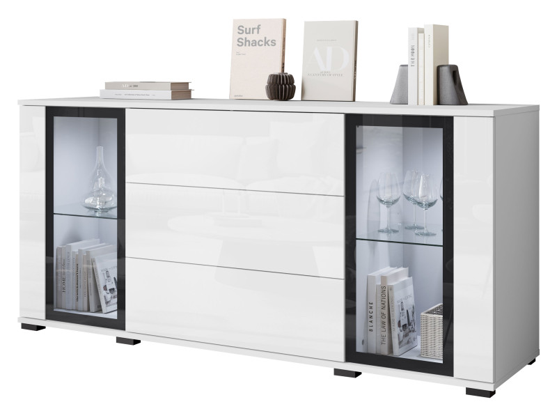 Komoda szeroka Caro SB 150 2D3S z oświetleniem LED