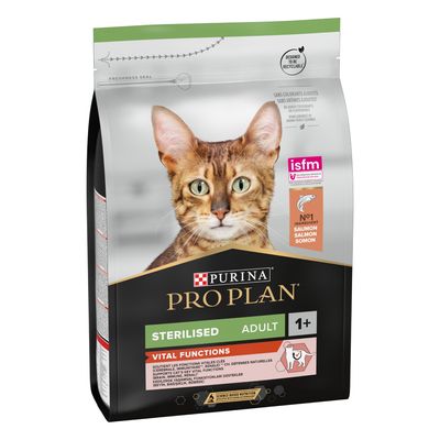 Purina Pro Plan Adult 1+ Sterilised Vital Function - Laks