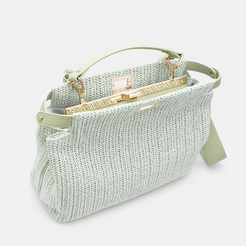 BATA handväska i raffia för kvinnor