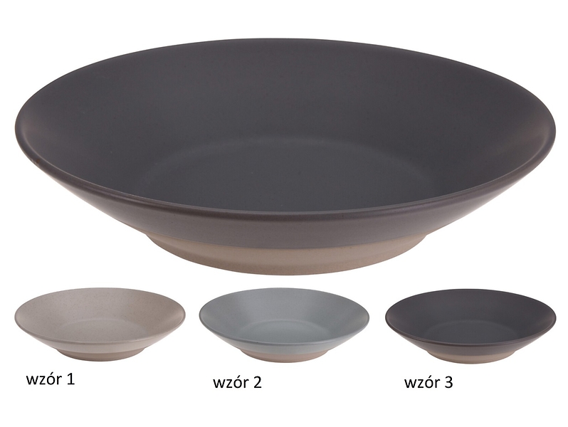 Talerz głęboki Crudo ceramiczny 21 cm mix kolorów