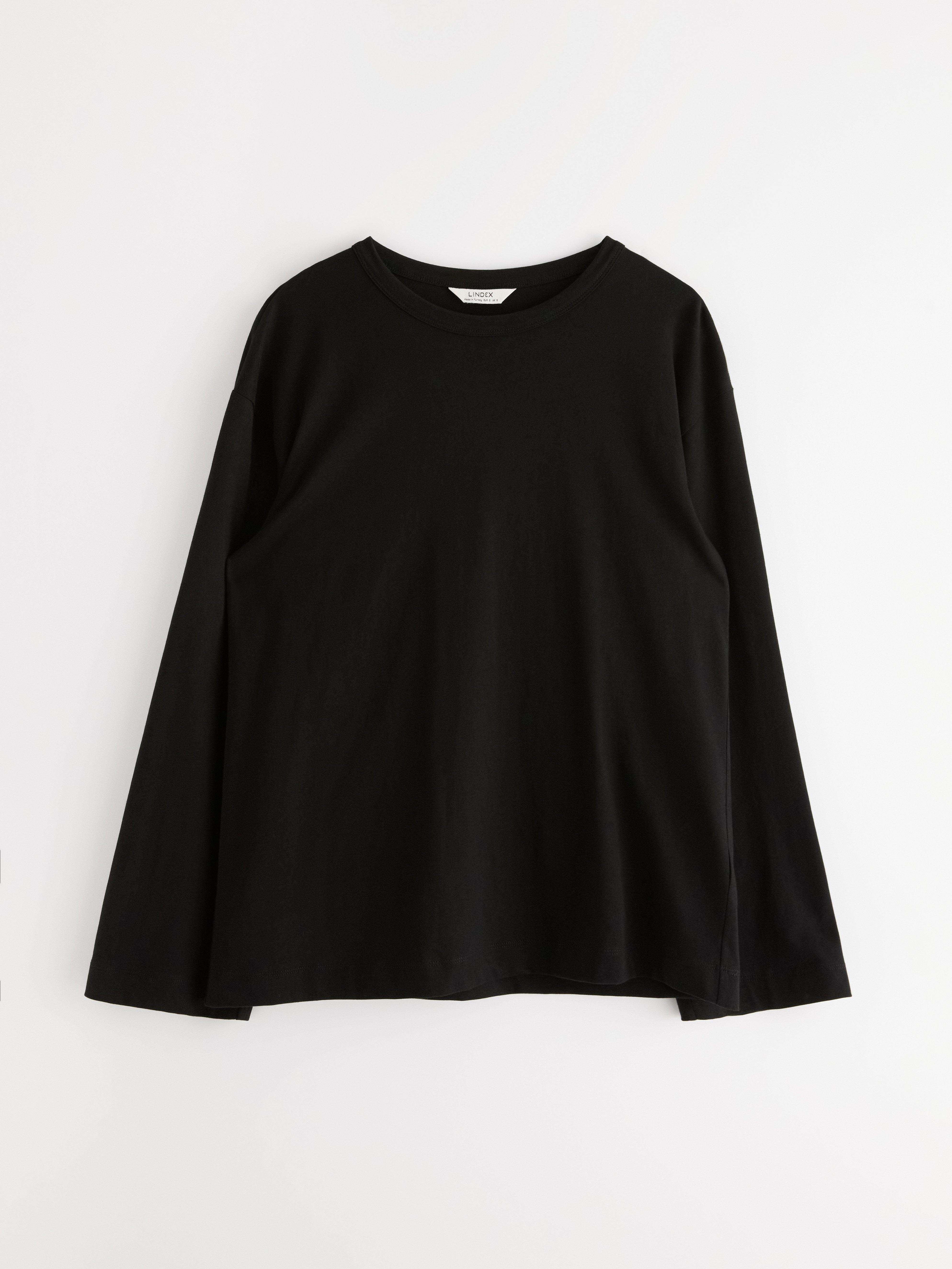 Top de manga larga negro