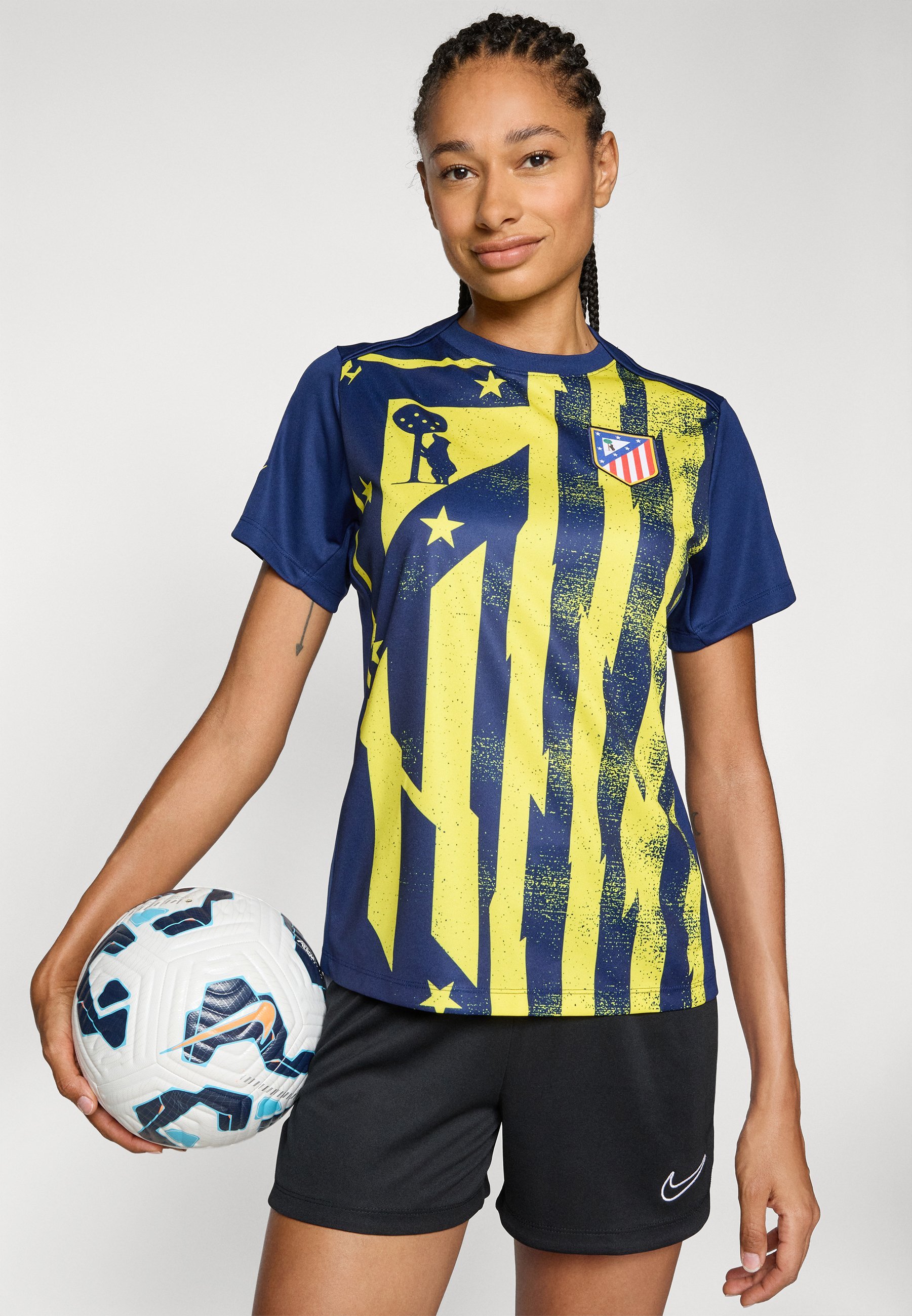 Nike Performance ATLÉTICO MADRID ACADEMY PRO AWAY - Sport T-shirt - binair blauw/levendig geel