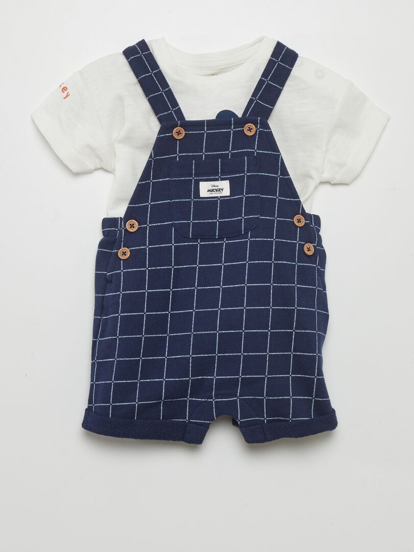 Disney kombinezon + majica - 2 dijela - BIJELA