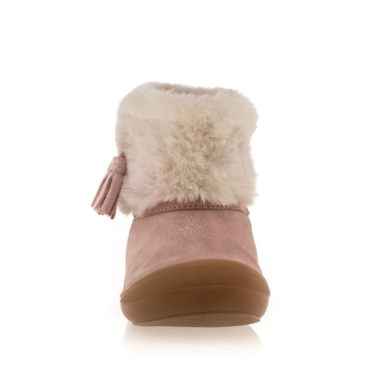 Botas rosas para bebé niña