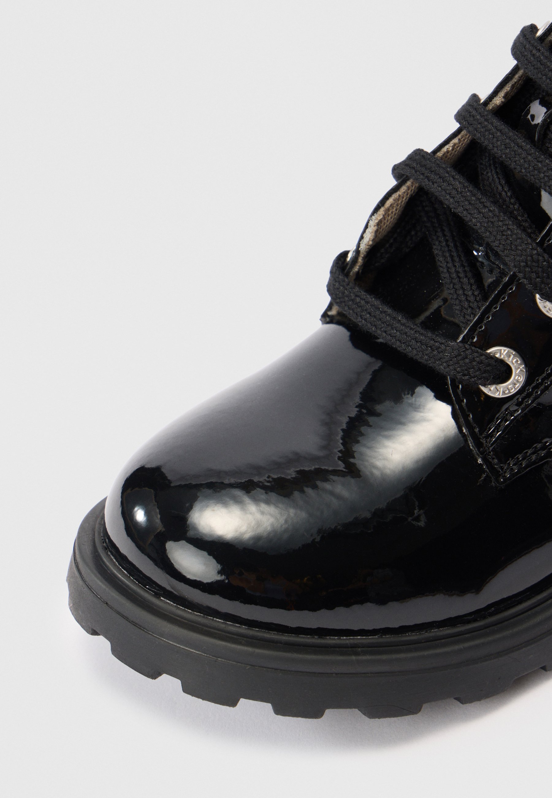 Kickers KICK BLUSH - Enkellaarsjes met vetersluiting - zwart