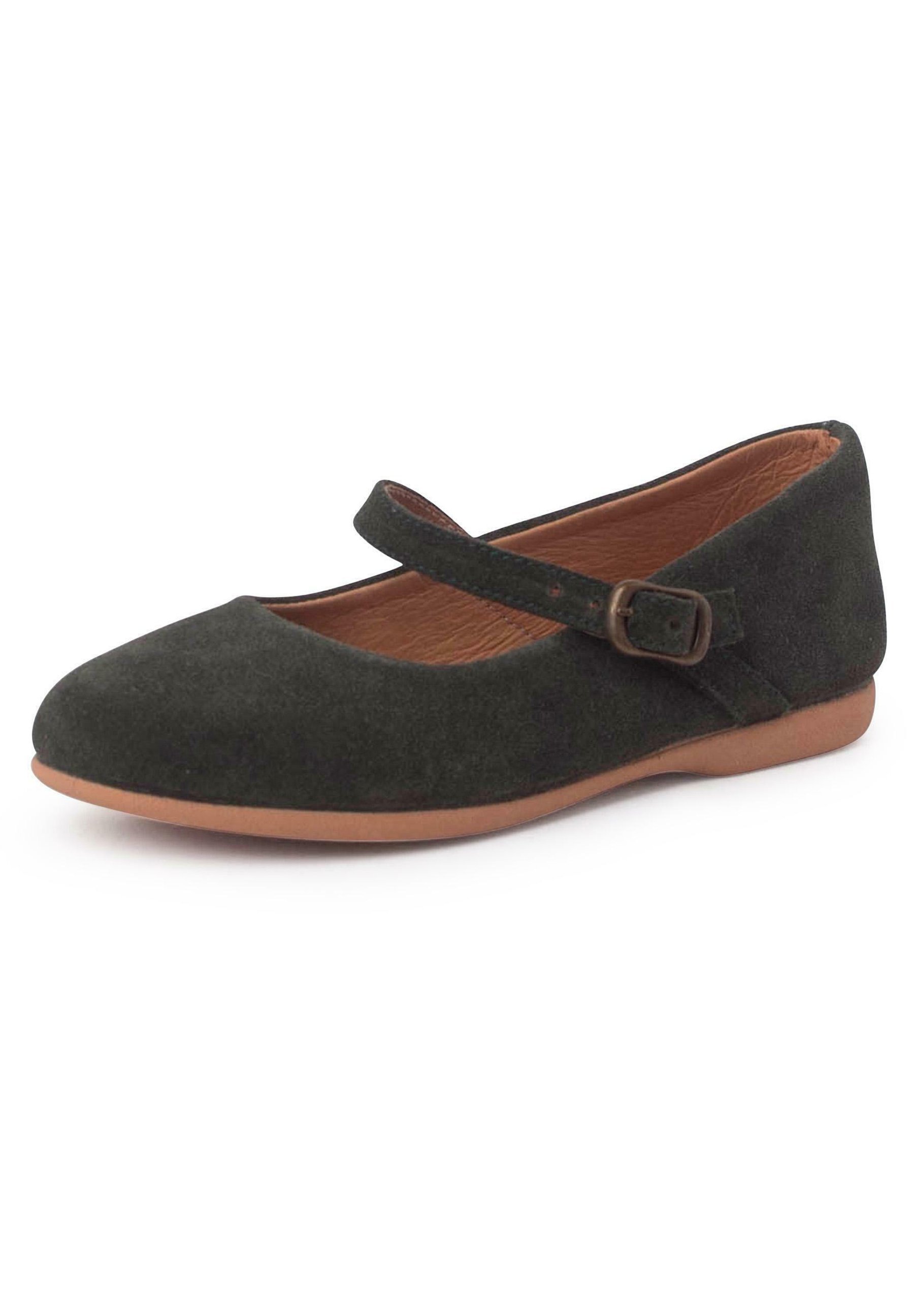 Scarpe eleganti Pisamonas Mary Jane, in camoscio con fibbia sottile - Scarpe per neonati - verdi