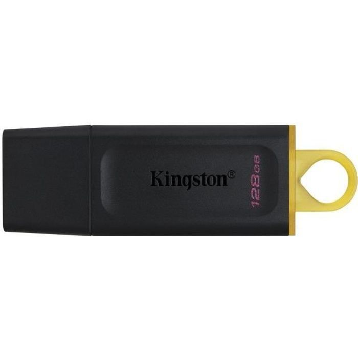 Pen drive KINGSTON DataTraveler® Exodia de 128 GB - Com tampa protetora e argolas para chaveiro