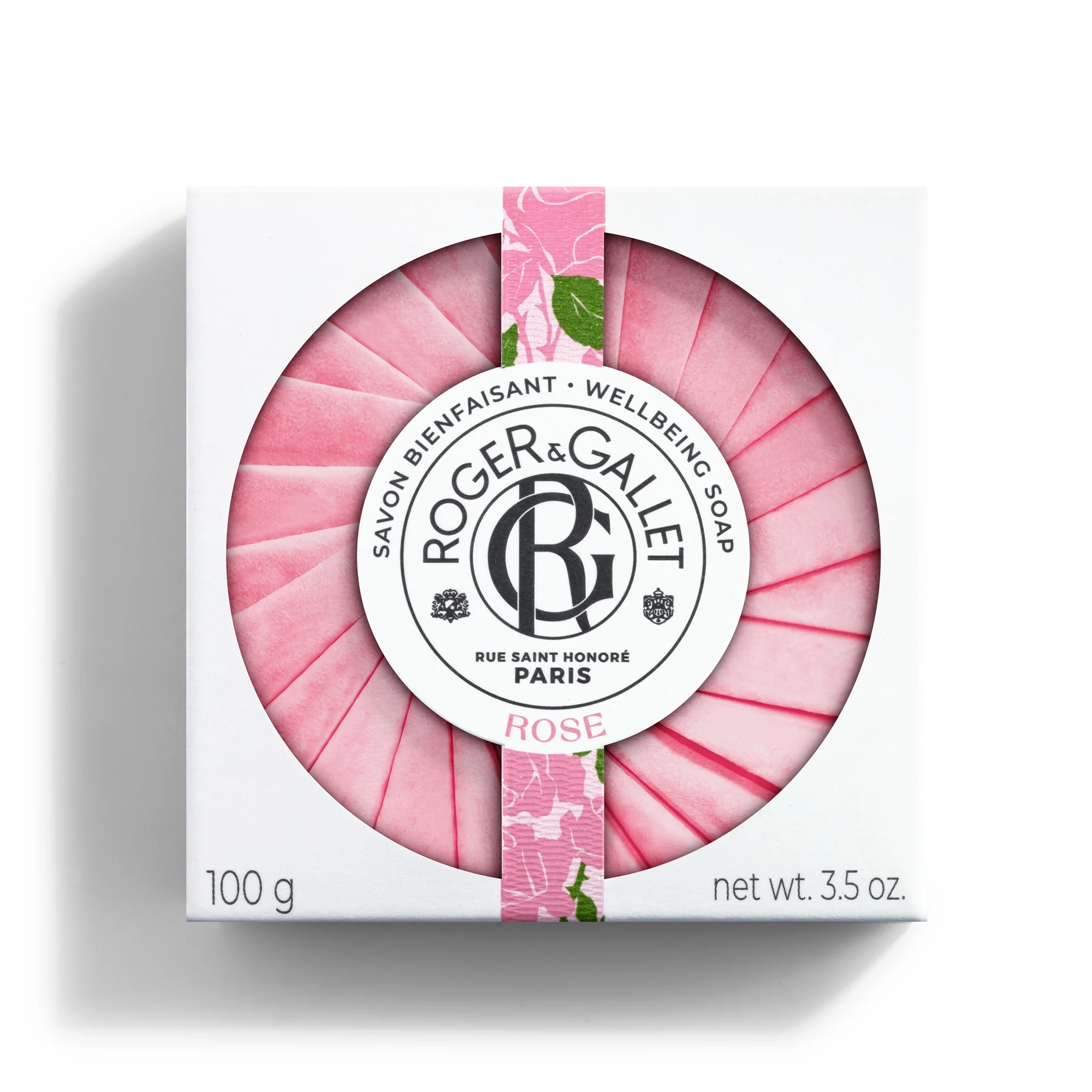 ROGER & GALLET R&G Rose Wellness zeep 100g Reinigt handen en lichaam