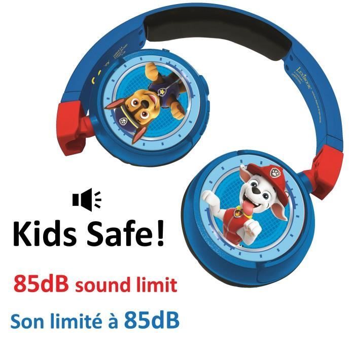 RYHMÄ HAU - 2-in-1 Bluetooth® -kuulokkeet - Mukavat ja kokoontaitettavat langalliset kuulokkeet lapsille äänenvoimakkuuden rajoittimella - LEXIBOOK