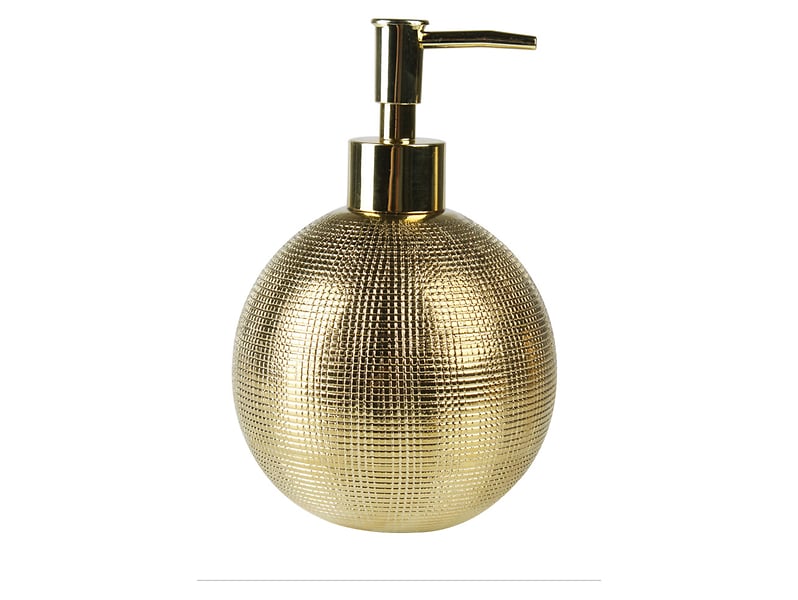 Dozownik do mydła ceramiczny Midas 250 ml złoty