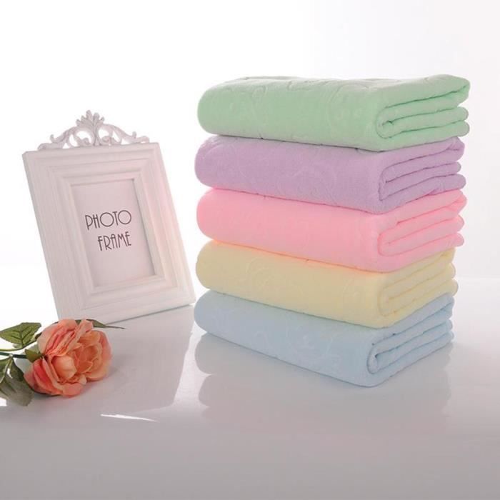 Lot de 5 draps de bain taille Jumbo Polyester Solid Home Gym Beach Serviette de bain
