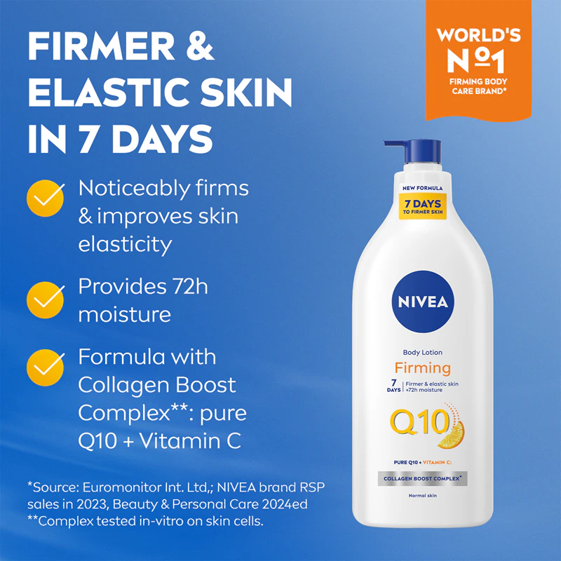 Spevňujúce telové mlieko NIVEA Q10 Firming