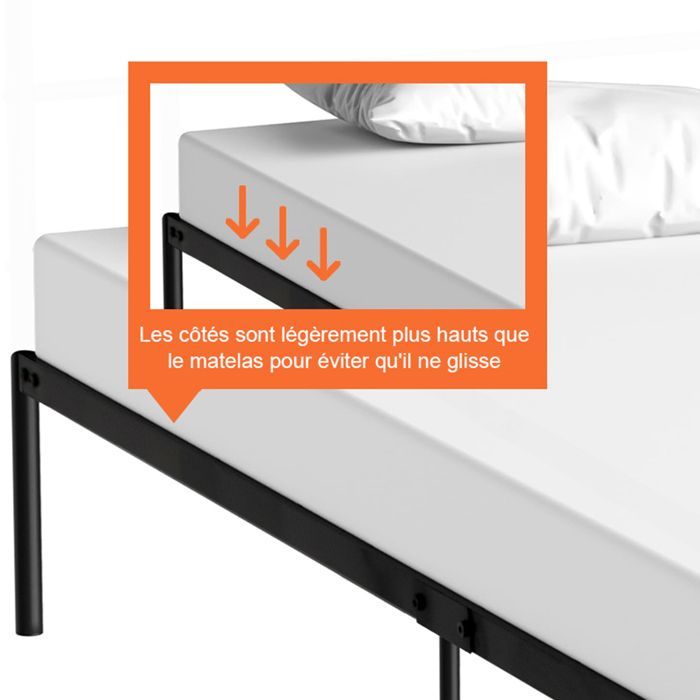 Frixovel Mattress Set 140x190, Bed, Duvet and 2 Pillows