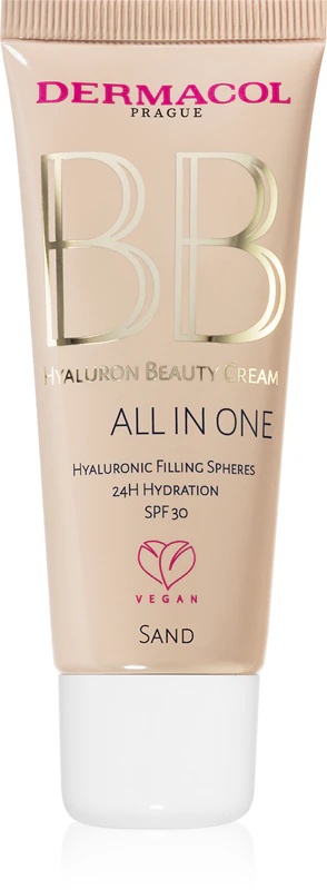 Dermacol Hyaluron Beauty Cream mitrinošs BB krēms ar SPF 30