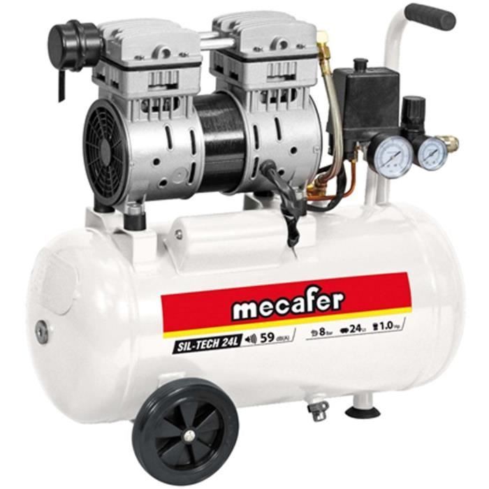 Compressor silencioso MECAFER 24L 1HP