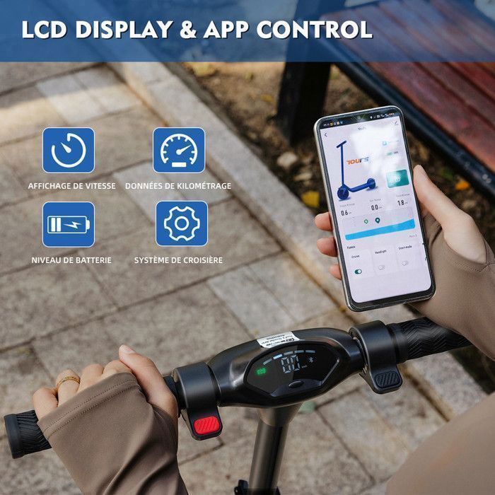YEE GOO - Opvouwbare elektrische scooter - 20 cm wielen - 250W motor - 42V 5,2Ah accu - Actieradius 15-25 km - Maximale snelheid 25 km/u