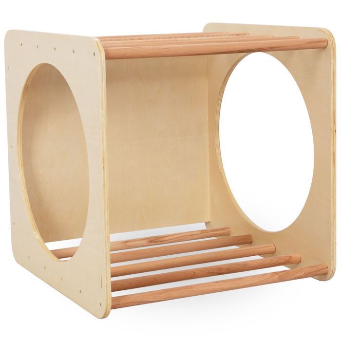 Wooden Climbing Cube - Montessori Toy - Rocking Toy - Indoor/Outdoor Use - Max 80 kg