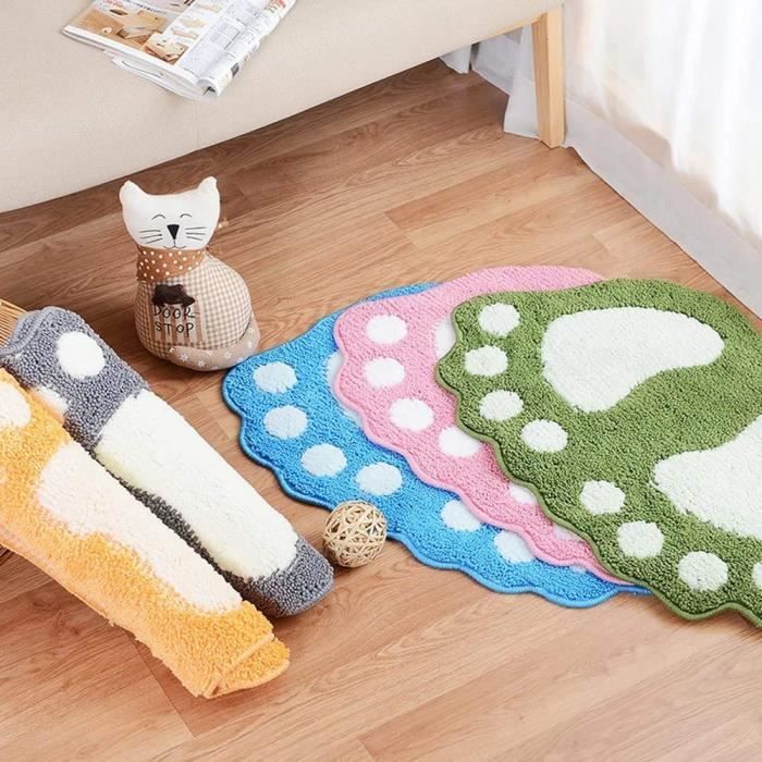Tapis de bain - ZGEER - 48x67CM - Antidérapant - Microfibre - Gris