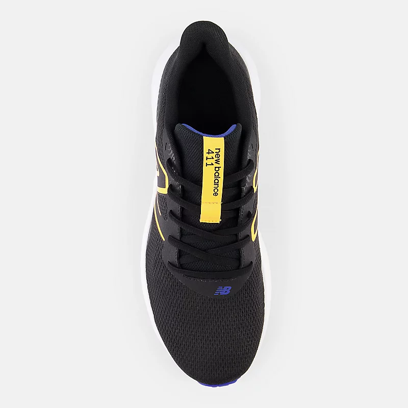 Heren 411v3 – Zwart met marineblauw en felgoud.