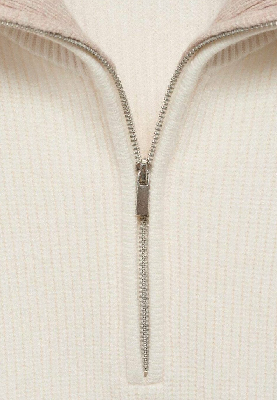 Maglione Mango ZIPPER - grigio chiaro
