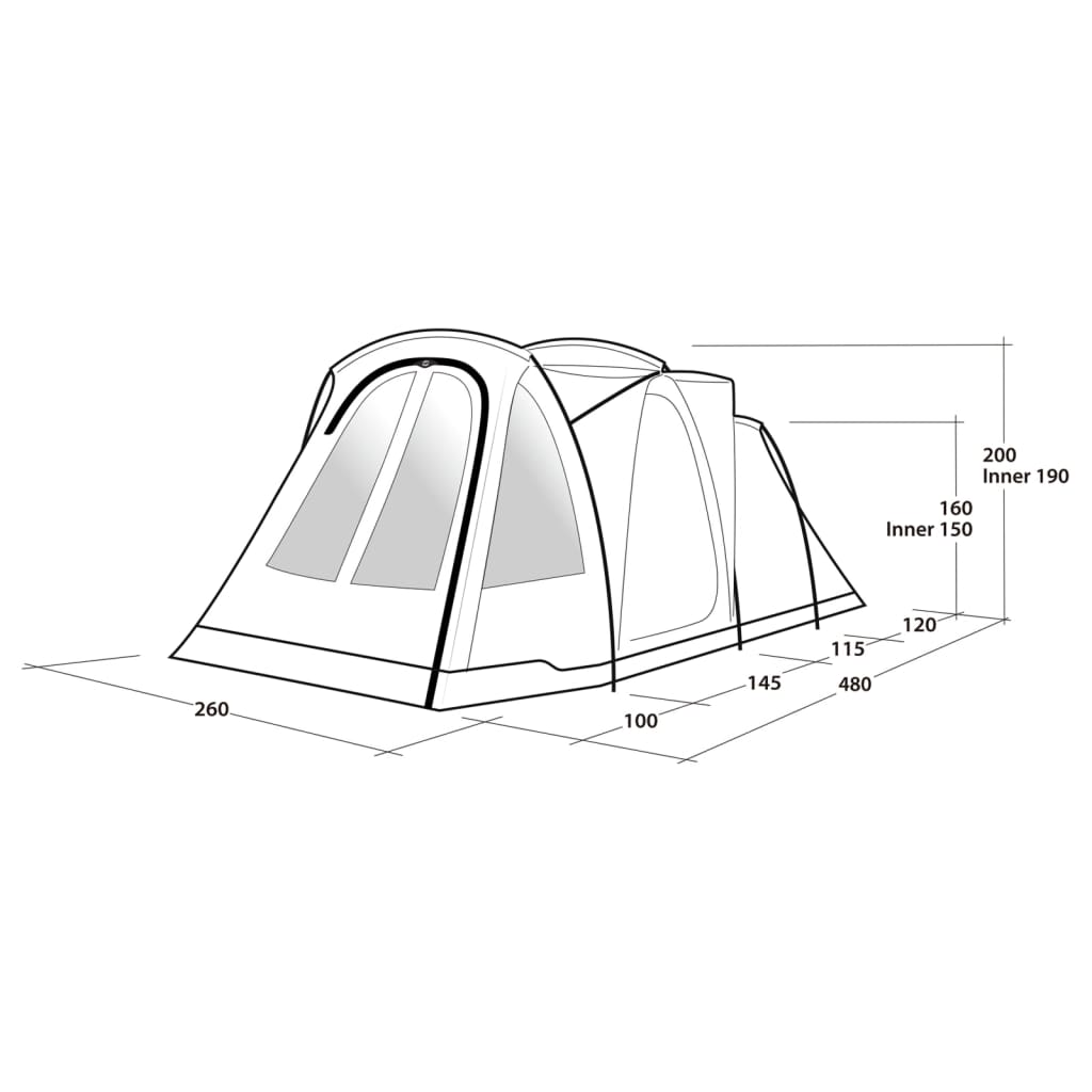 Tienda De Campaña Outwell 480 X 260 X 200 Cm