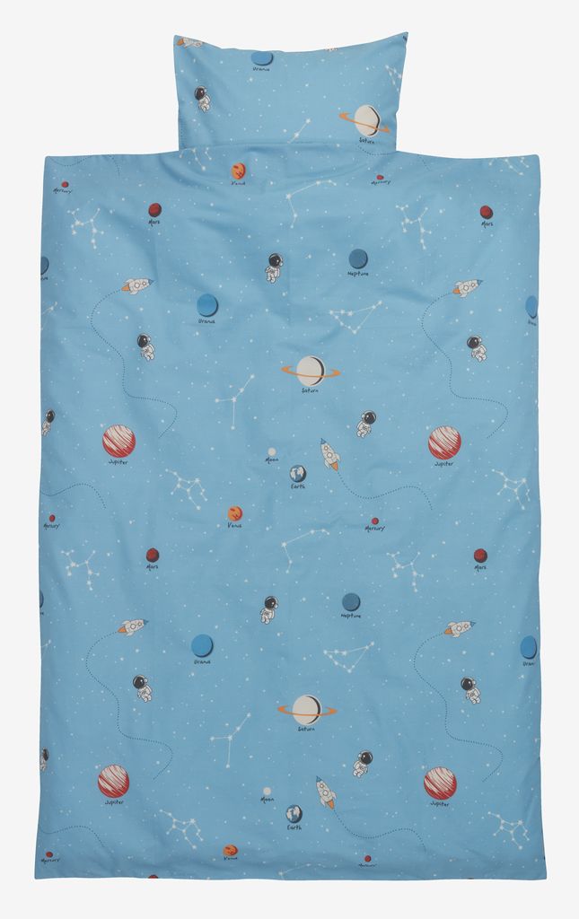 SPACE plus Junior SPACE posteljnina 100x140 modra