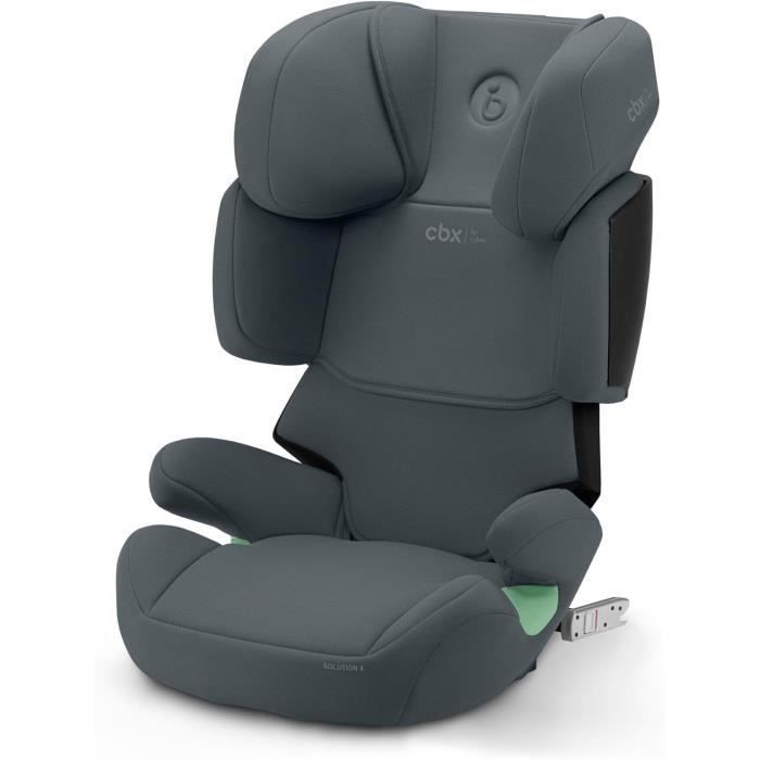 Silla de coche Cybex Solution X i-Fix para niños de 3 a 12 años, de 15 a 50 kg y de 100 a 150 cm de altura, color gris.