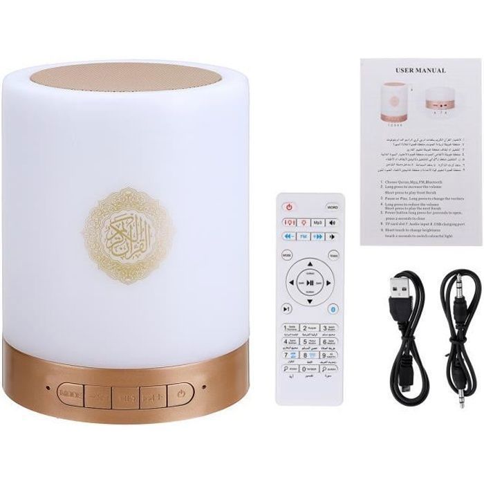 TEMPSA Kabelloser tragbarer Bluetooth-Lautsprecher – NEUFU – Koran – 17 Sprachen – 16 Sprachen – 8 GB TF-Karte