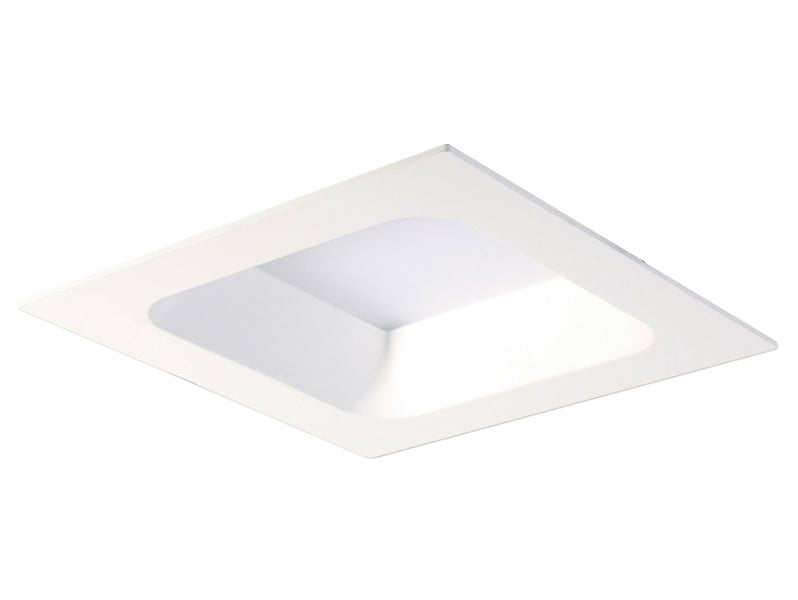 Lampa sufitowa wpuszczana Rossi Square LED aluminiowa 17,5 cm biała