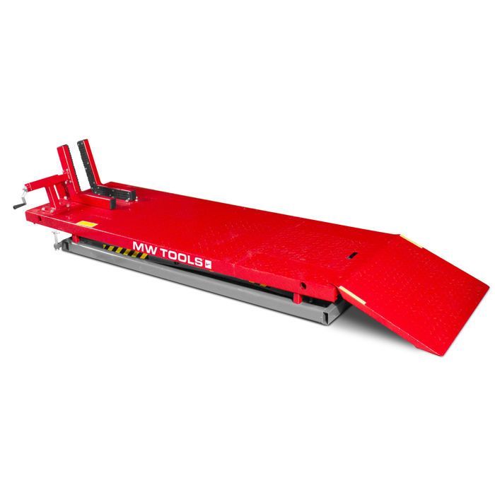 MW Tools WT700P Sollevatore pneumatico per moto da 700 kg, 1995x710 mm
