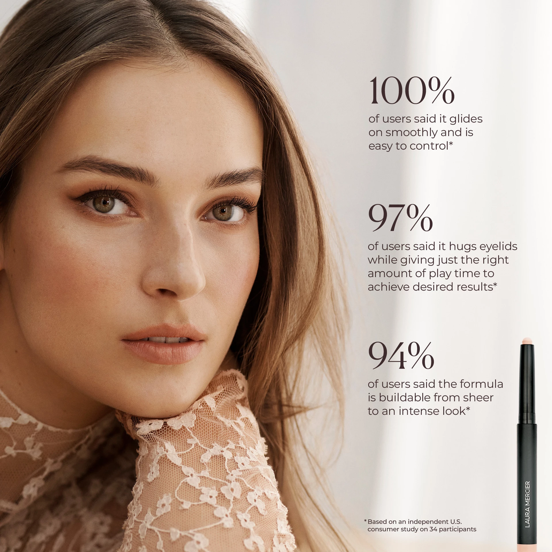 Caviar Stick szemhéjfesték matt macskaköves - Laura Mercier