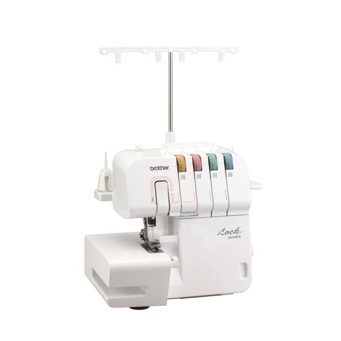 Surjeteuse - BROTHER - 1034DX - Enfilage facile - Surjet 4 fils - Largeur de point 5-7mm