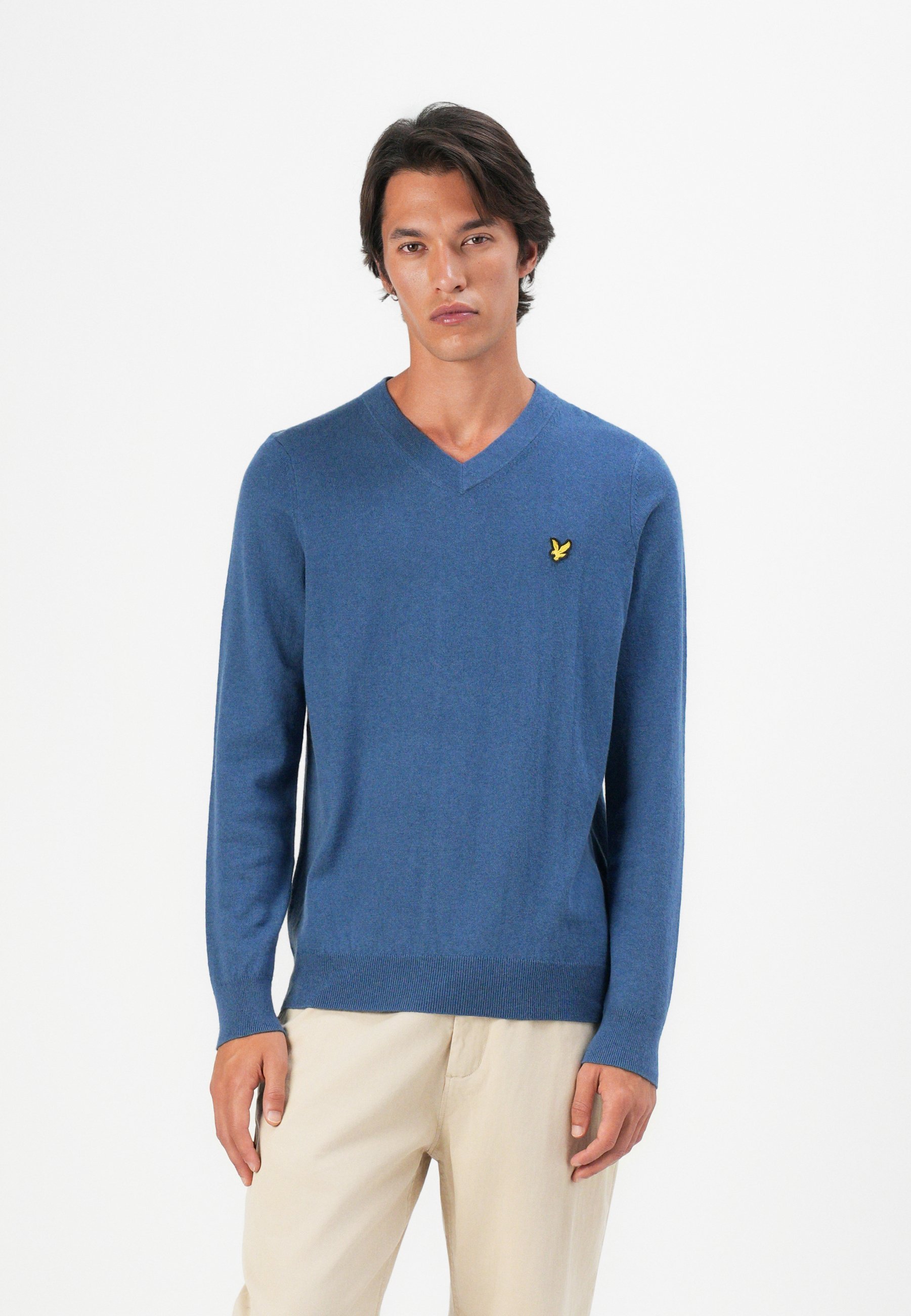 Lyle & Scott V-Ausschnitt - Pullover - Tiefwasser