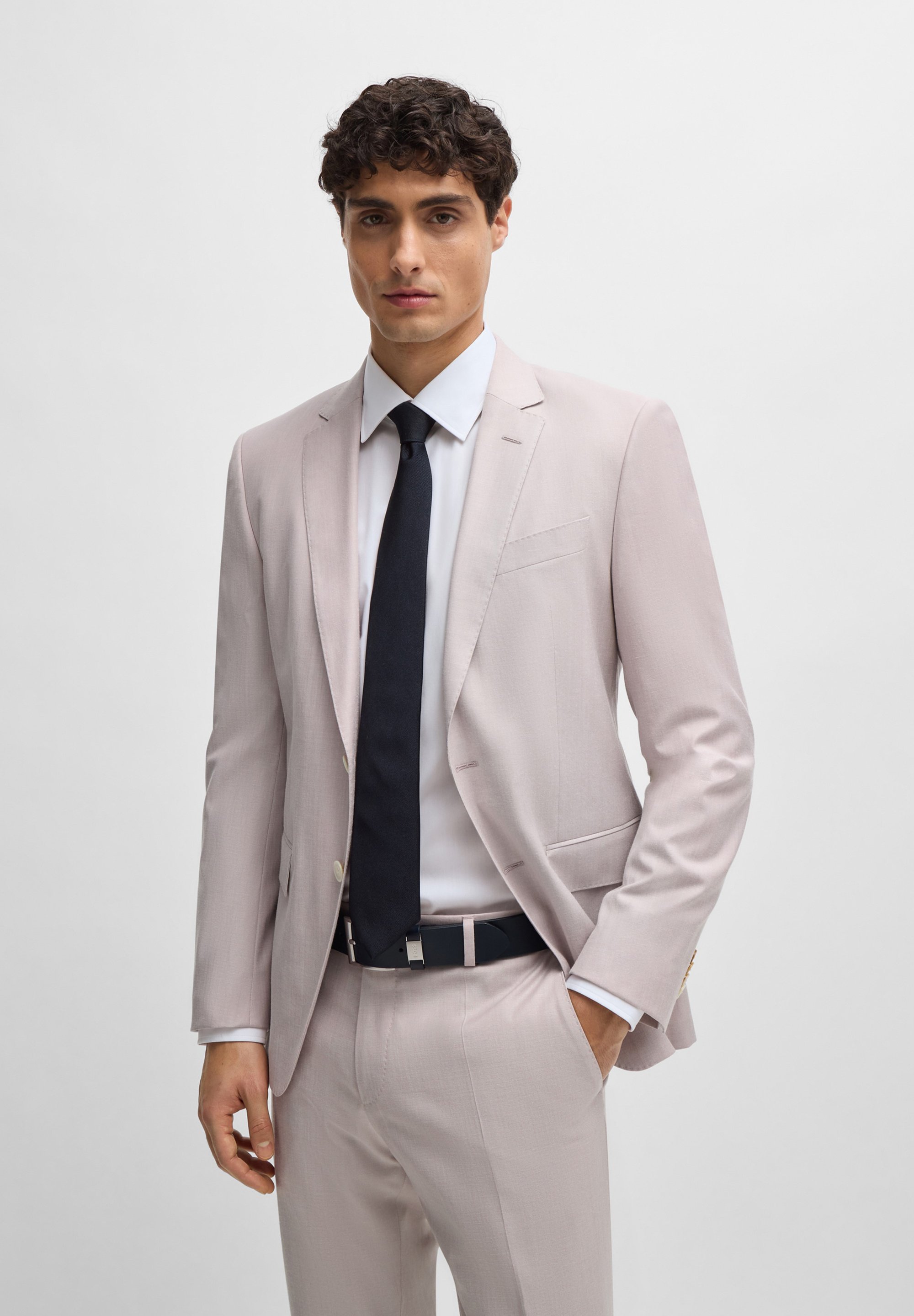 BOSS TIE - Das - blauw
