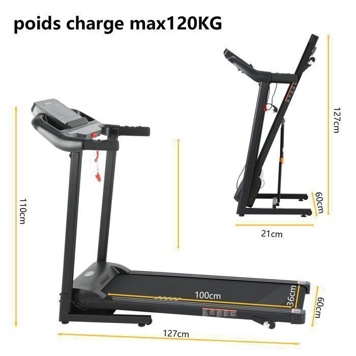 Tapis de course ISE SY-T4005 pliable 2,0HP